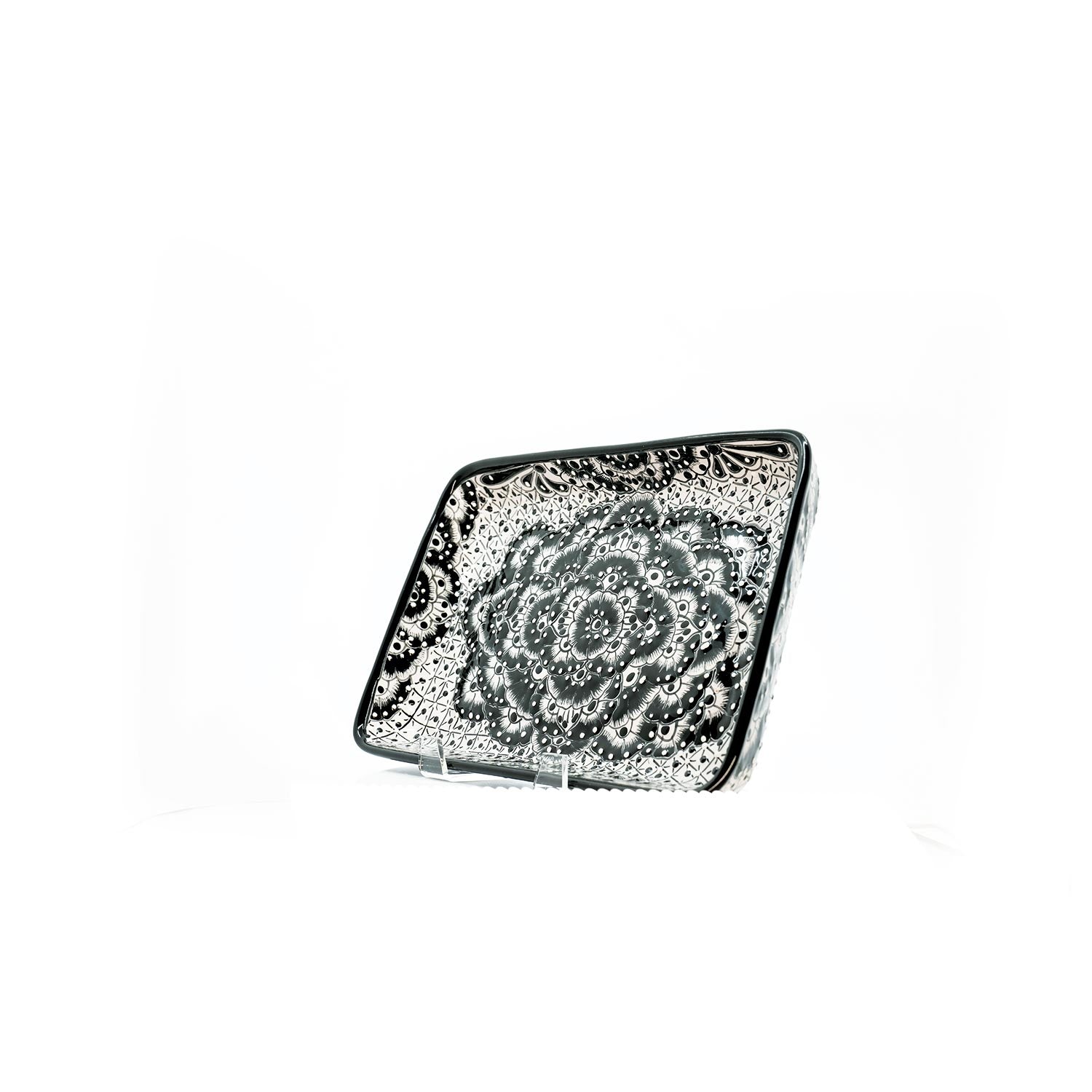 Timeless Grandeur Rectangular Serving Bowl (Black)