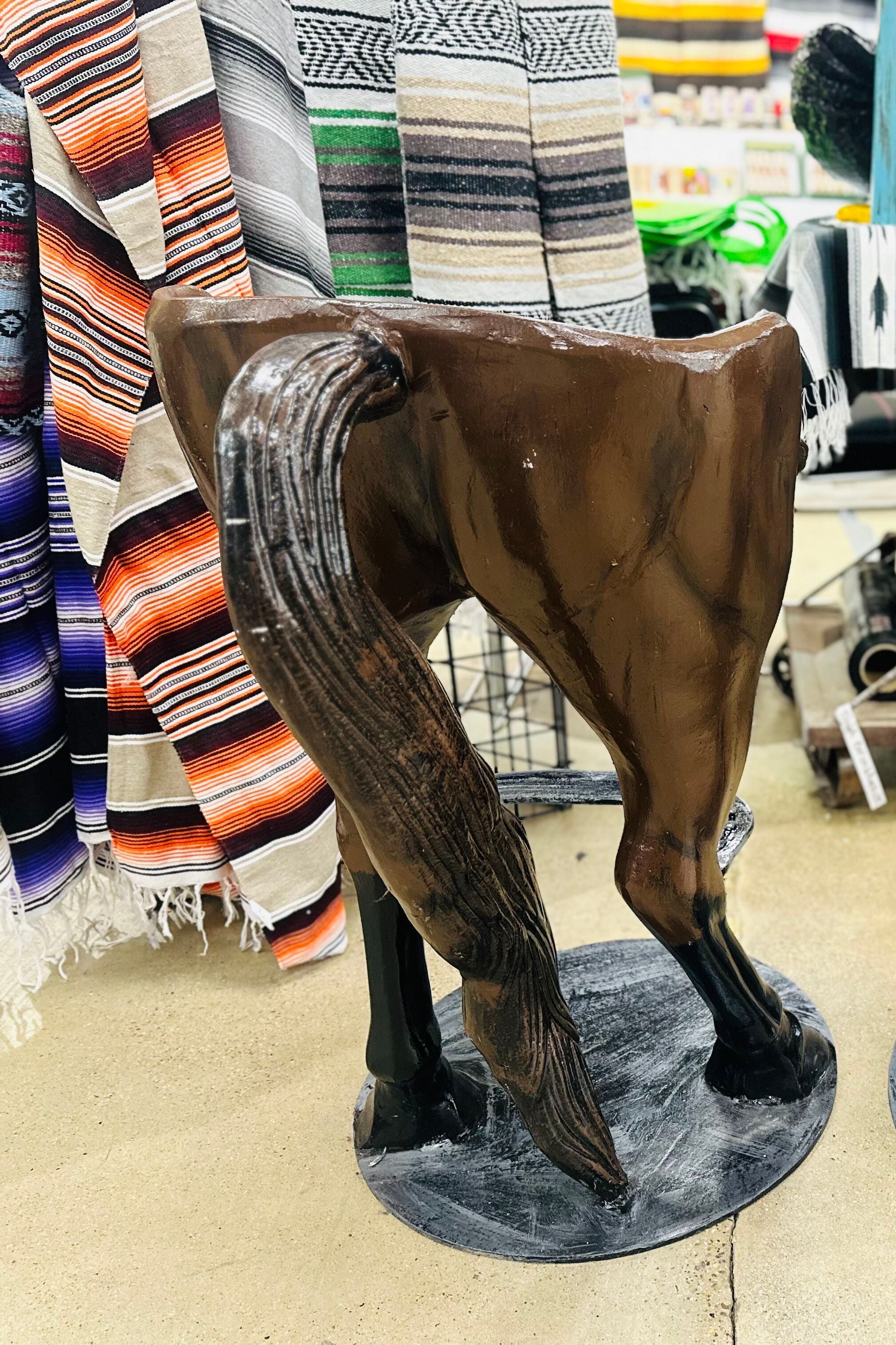 $595 ea. Single Aluminum Horse Booty Bar Stool (2pcs/Order)