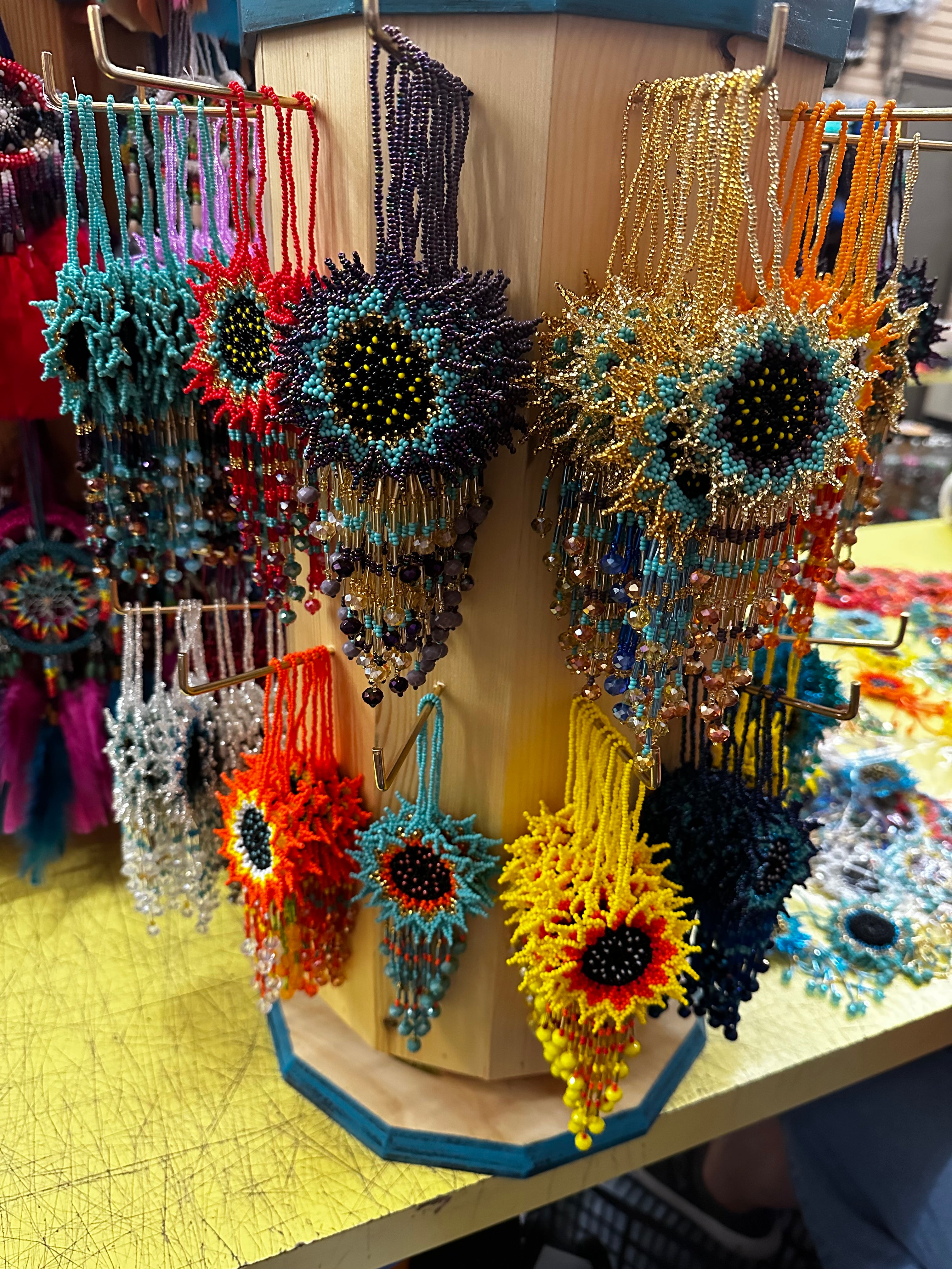 $6.50 ea. - #0923-SUN All Beaded Sunflower (12 pcs/order)