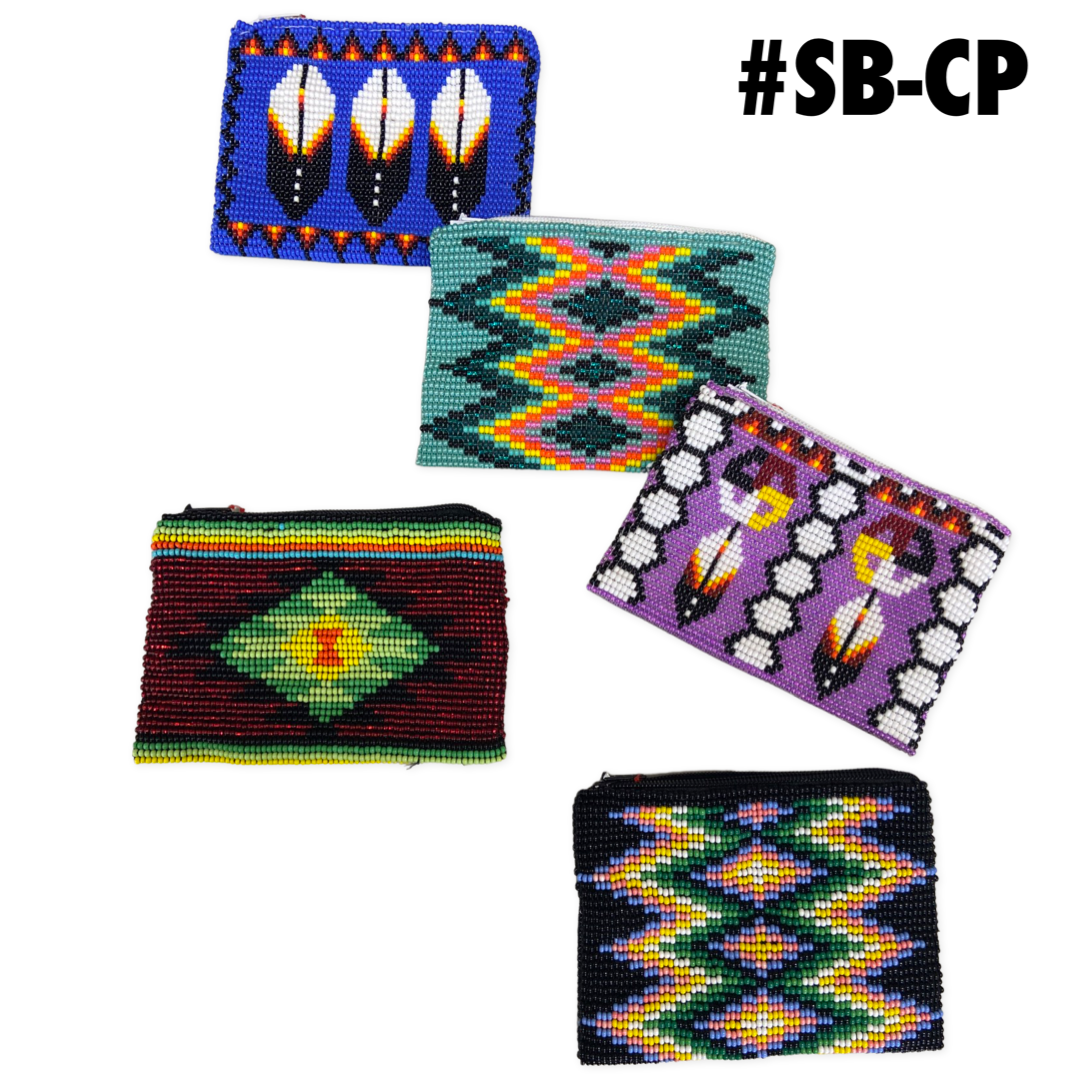 $7.50 #1045 All Beaded Coin Purse w/Zipper (12 pcs/Order)