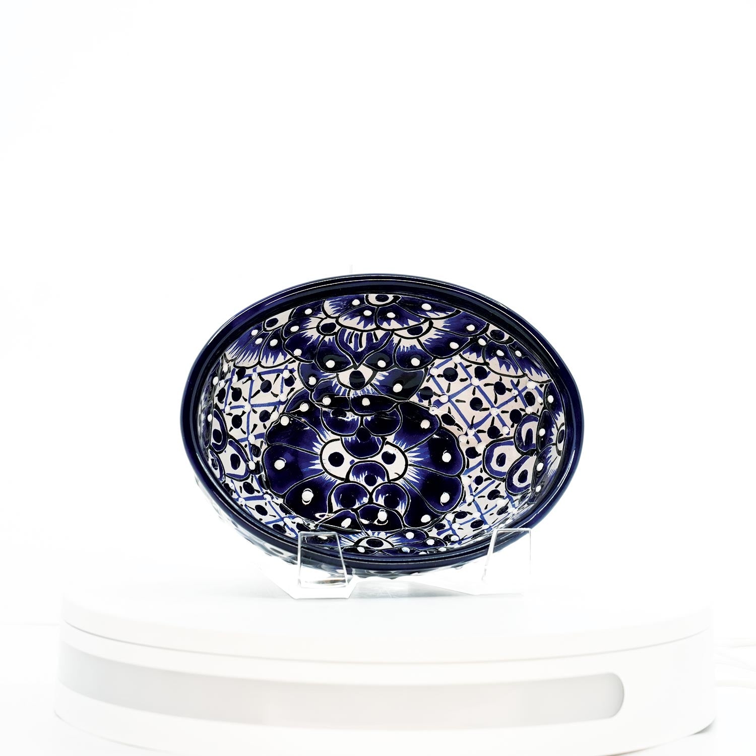 Classic Elegance Small Oval Bowl (Blue)