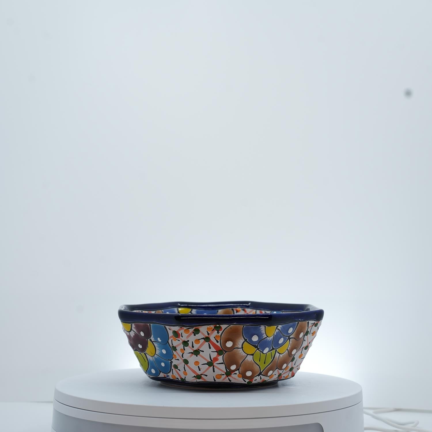 Timeless Multicolored Octogonal Bowl