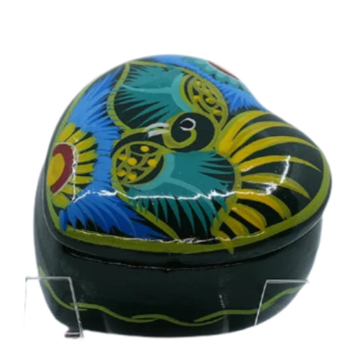 Talavera Fiesta Jewelry Box Heart