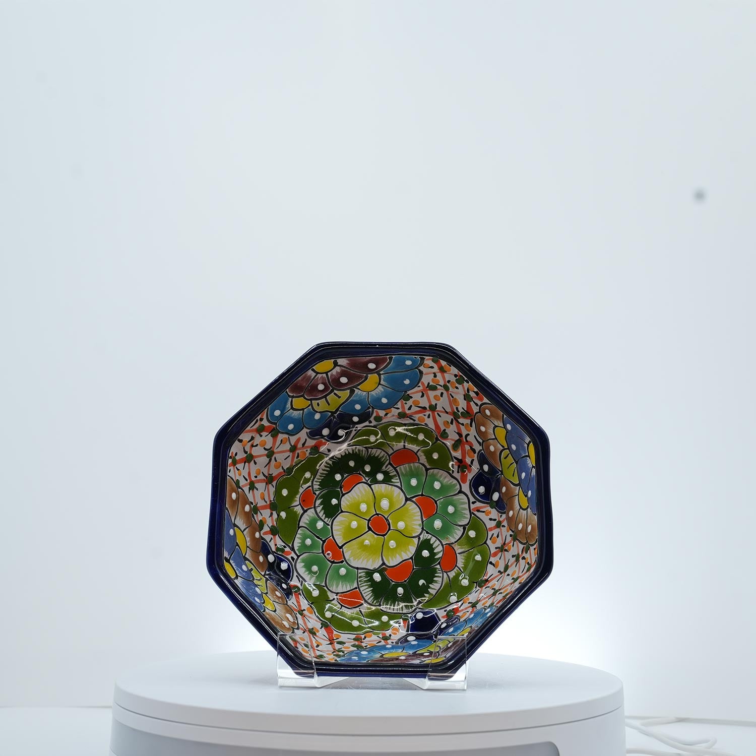 Timeless Multicolored Octogonal Bowl