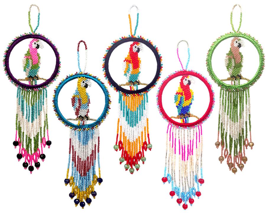 $8.50 ea. #X52GL-P 3" Good Luck Parrot Hanging Ornament (12 pcs/Order)