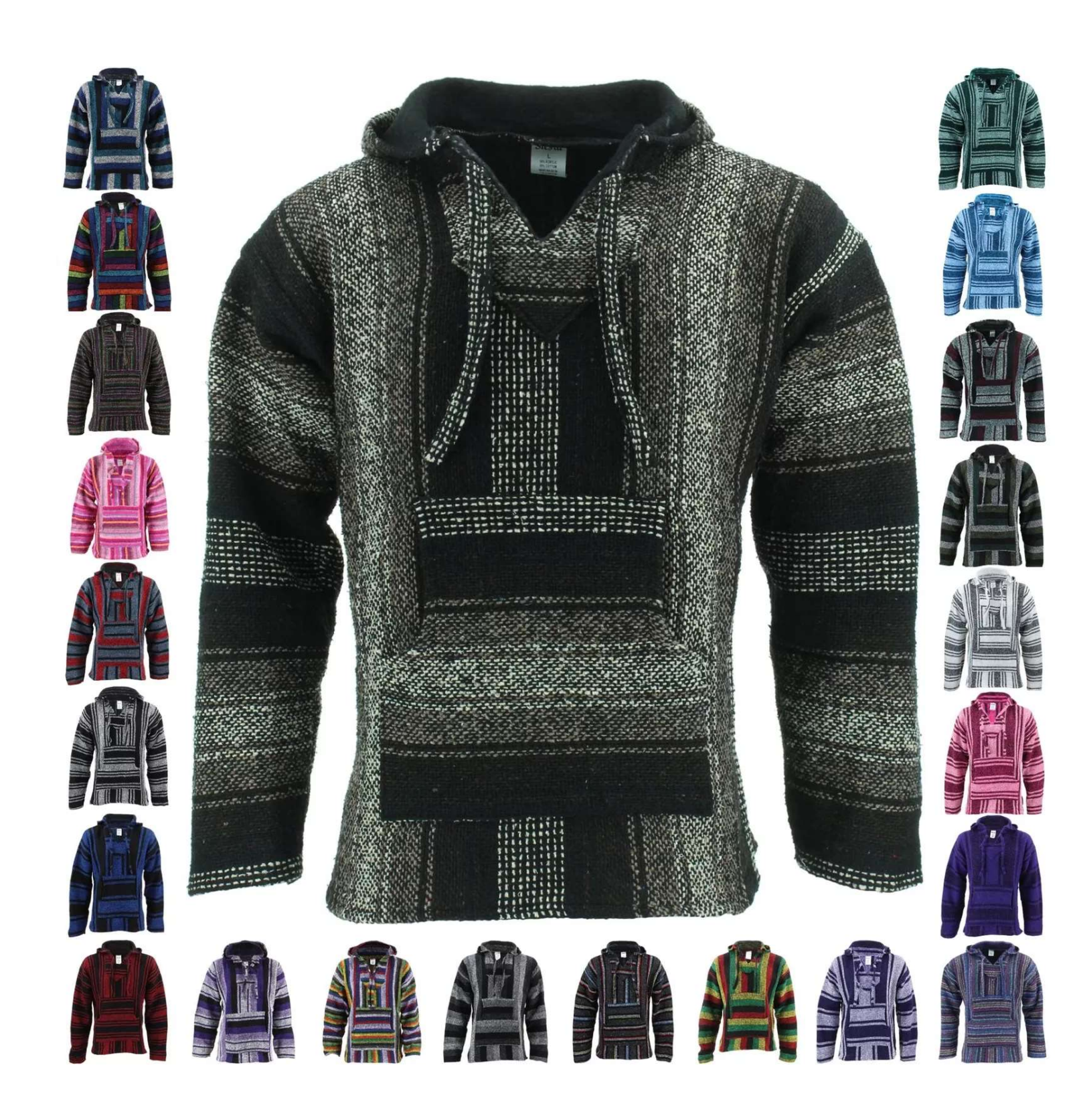 $6.50 ea. #900 Baja Pullover Hoodie (25 pcs/Bundle/Size)