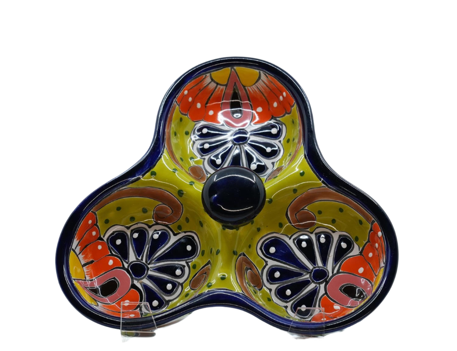 Talavera Fiesta 3 Dip Serving Tray