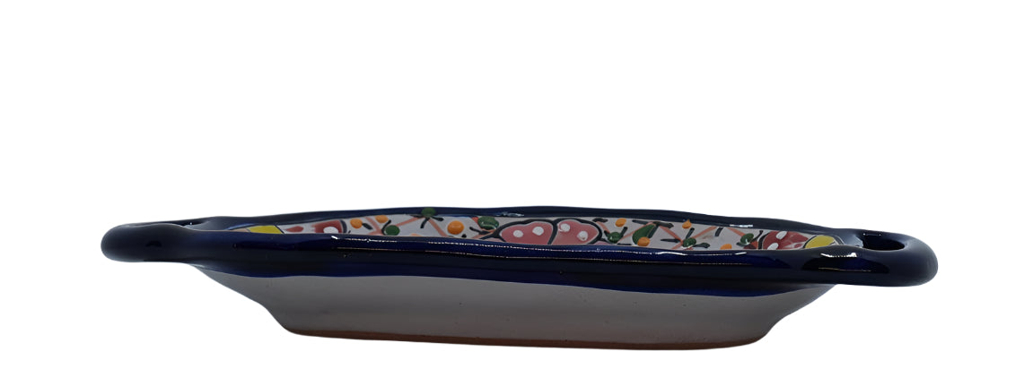 Timeless Multicolored Oval Bowl (with Handles)