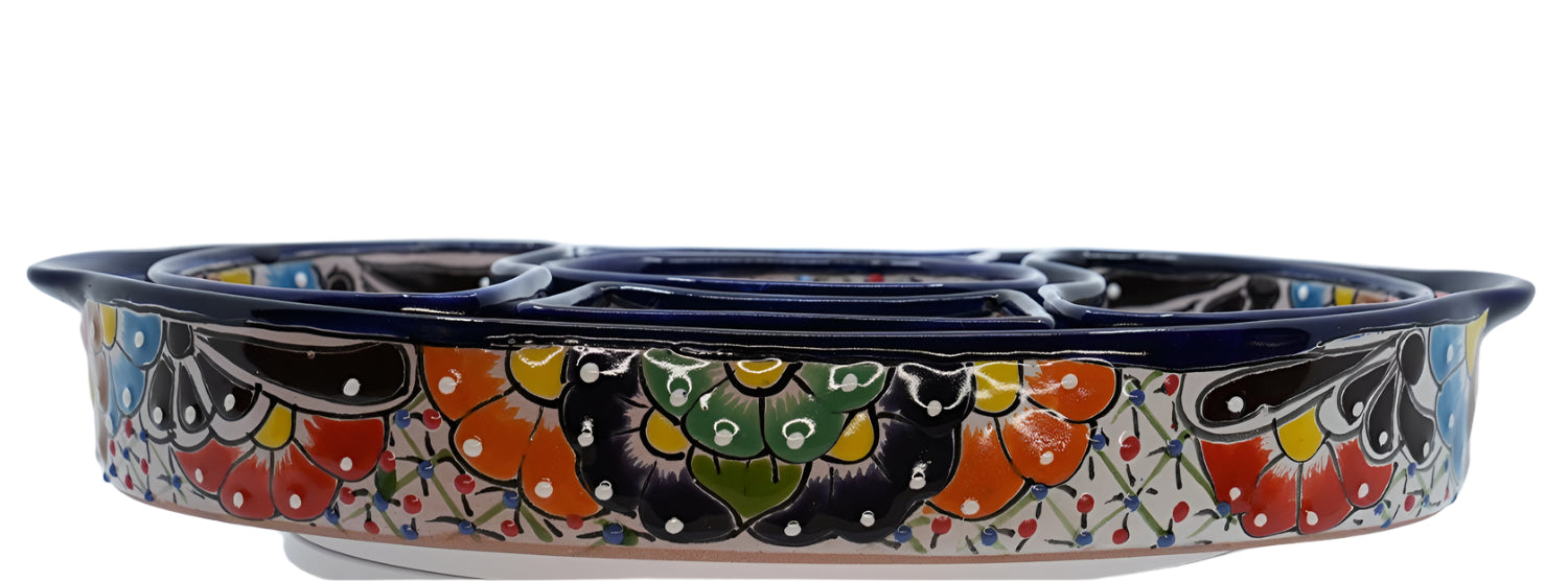 Timeless Multicolored Oval Dip Tray