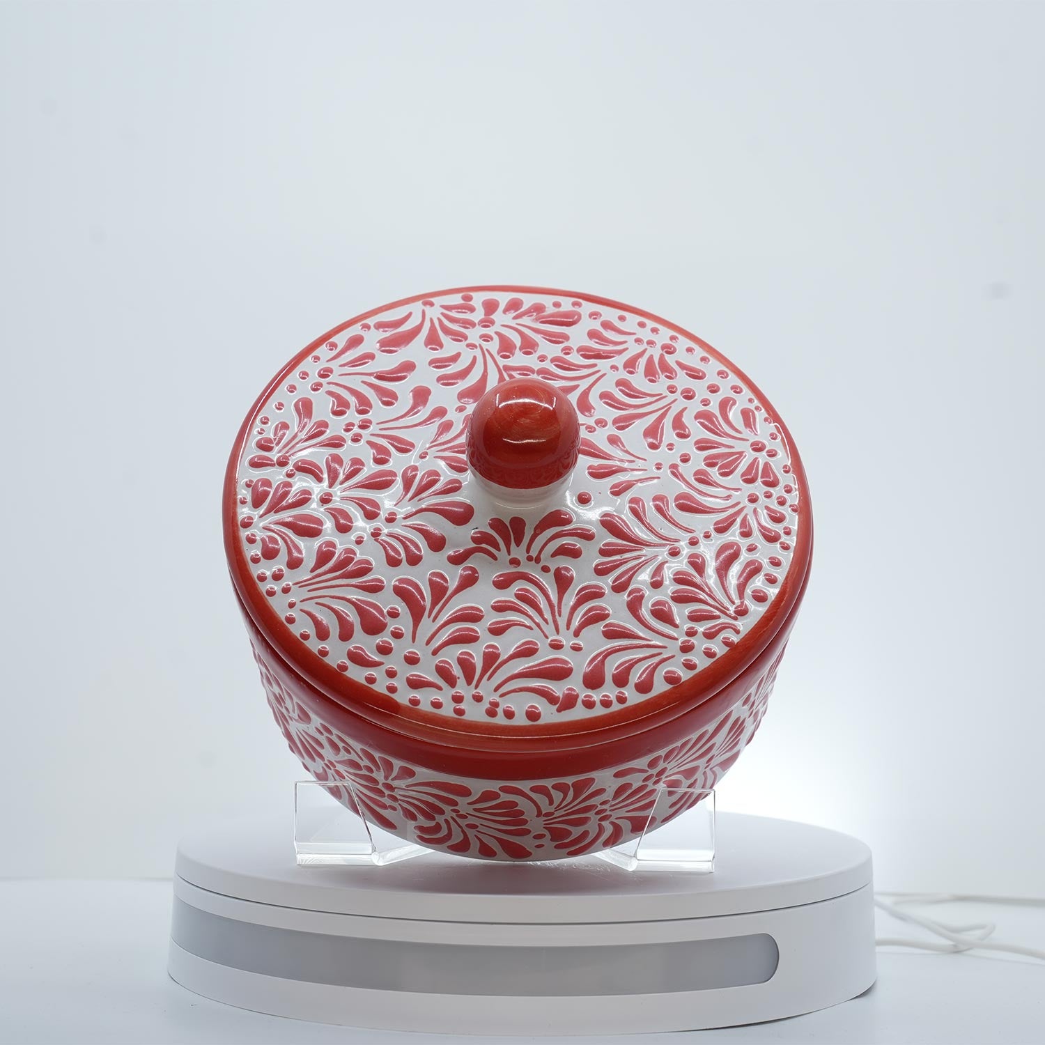 Mexican Talavera Eternal Bloom Tortilla Holder / Warmer