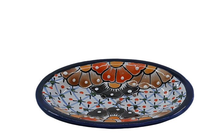 Timeless Multicolored Plate Oval Small