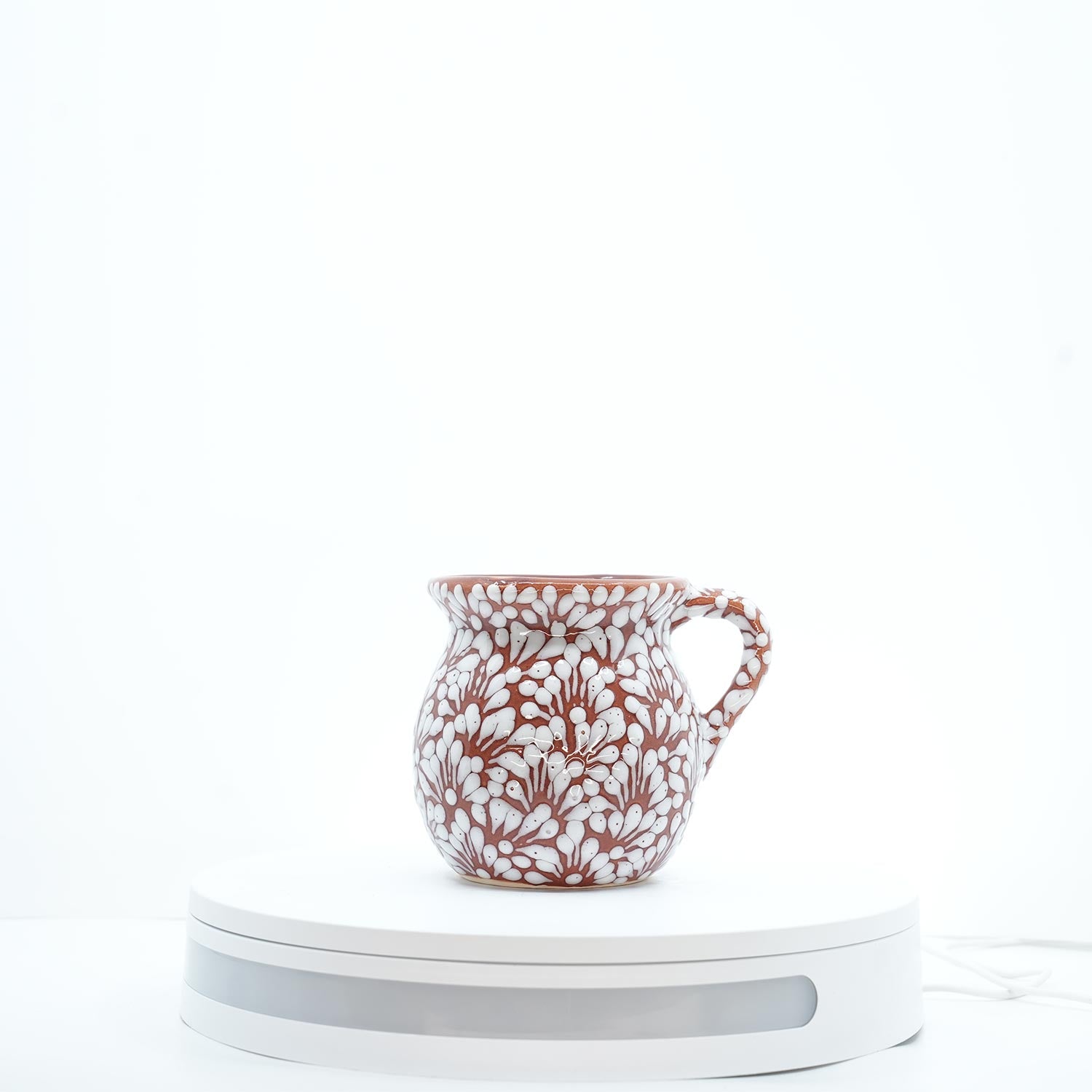 Eternal Bloom White on Red Mug