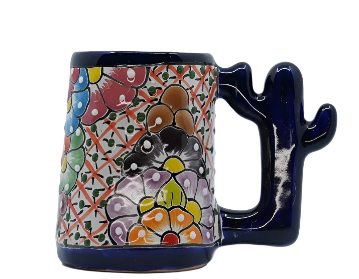 Timeless Multicolored Cactus Handle Mug