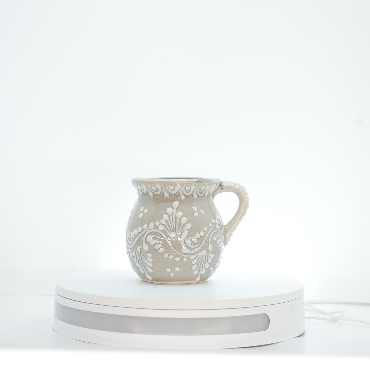 Eternal Bloom White on White Mug 2