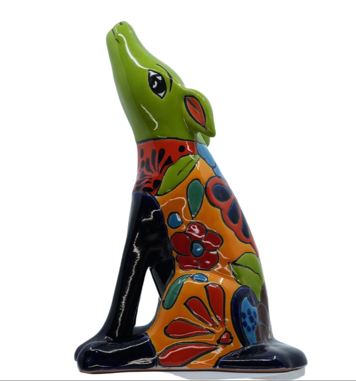Talavera Hand Painted Gifts Coyote Figurine