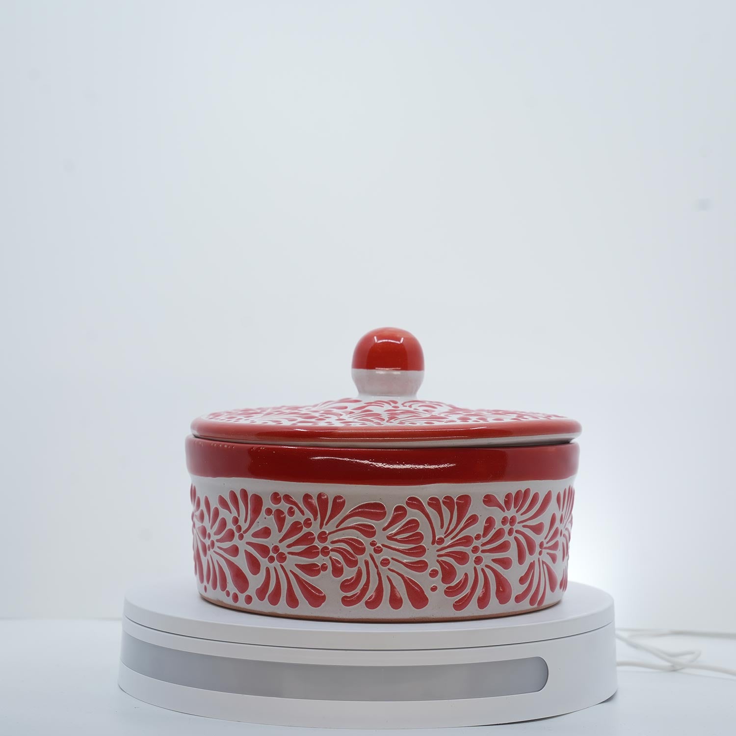 Mexican Talavera Eternal Bloom Tortilla Holder / Warmer