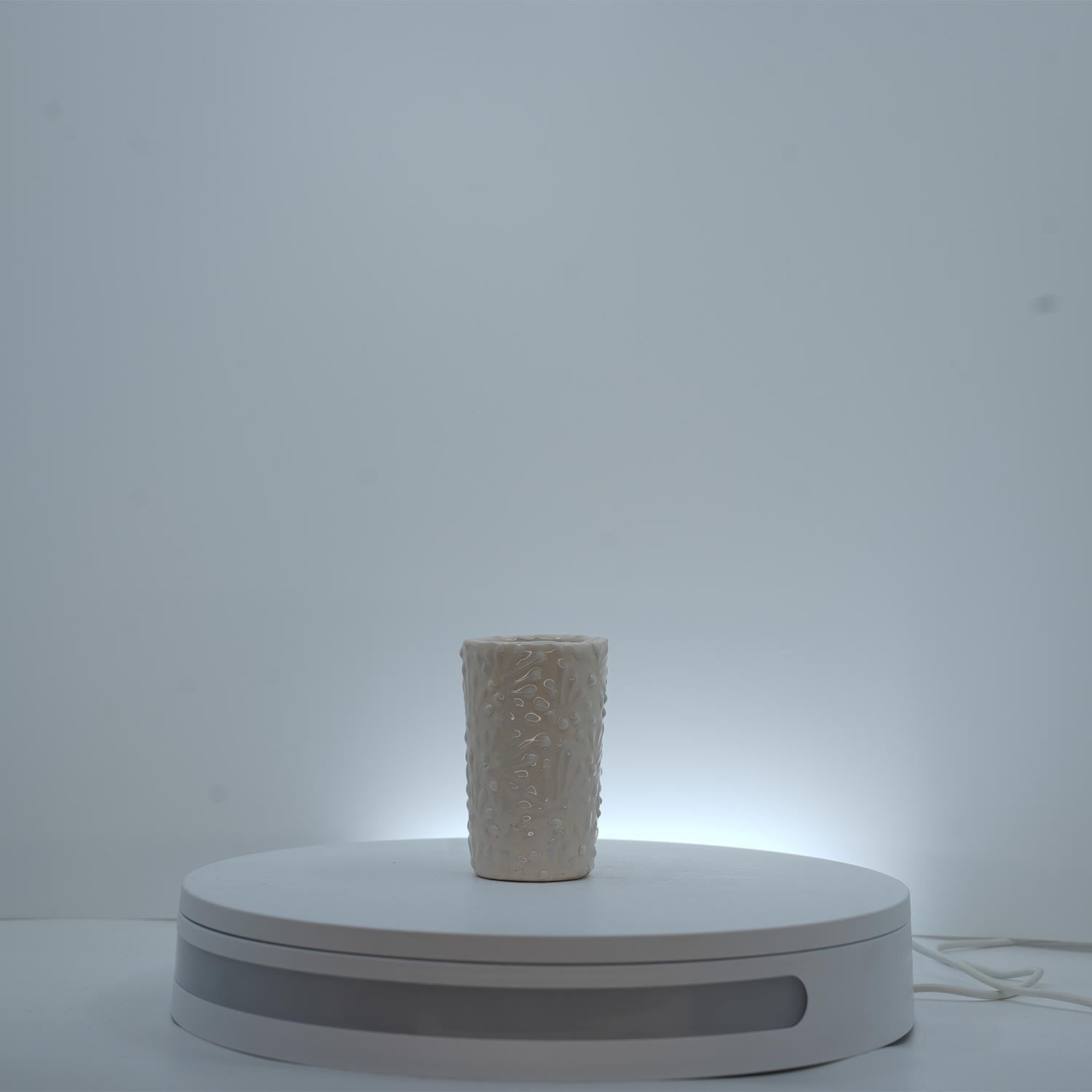 Eternal Bloom White on White Shot Glass 2