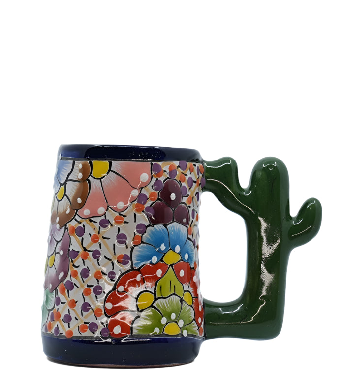 Timeless Multicolored Cactus Handle Mug