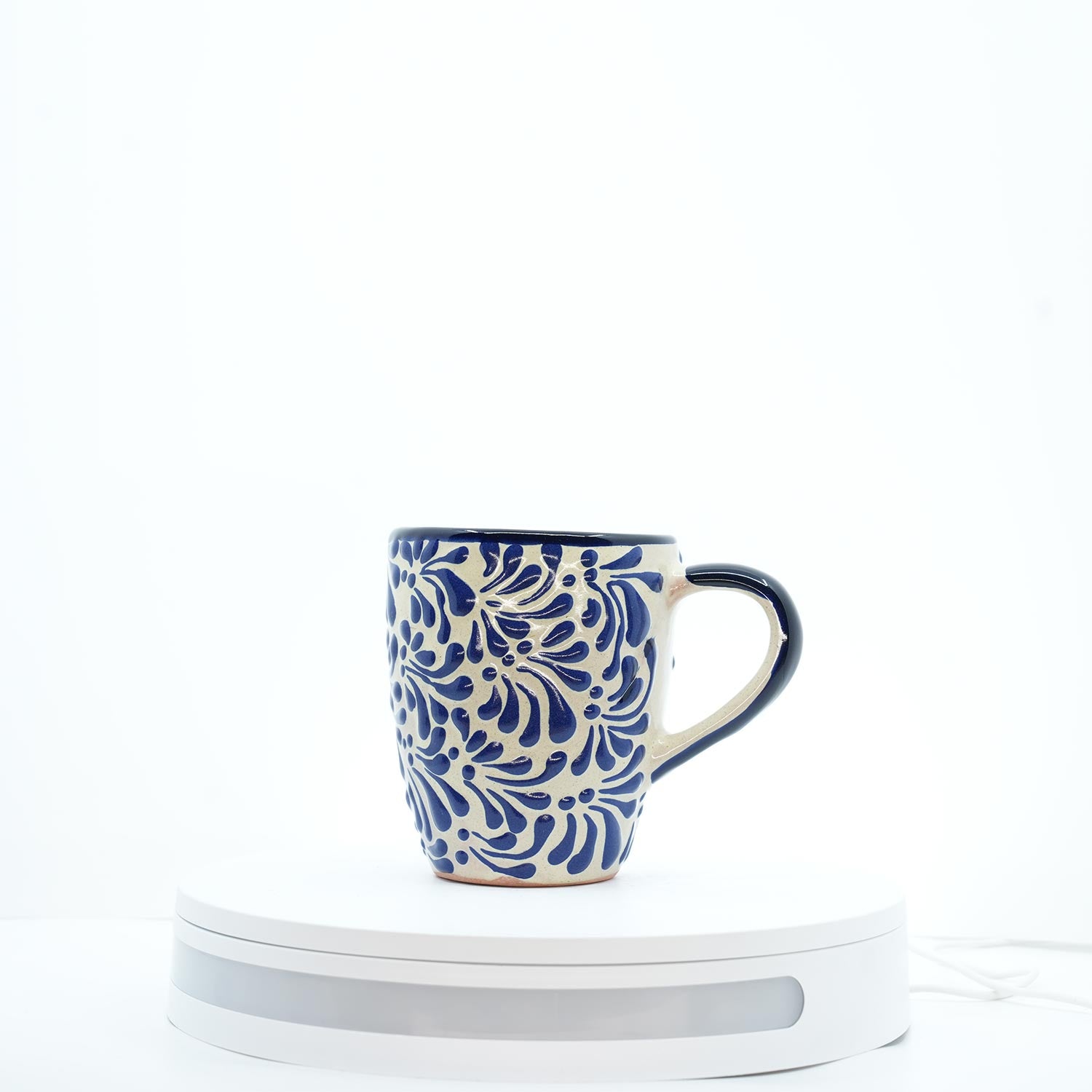 Eternal Bloom Blue on White Mug (2)