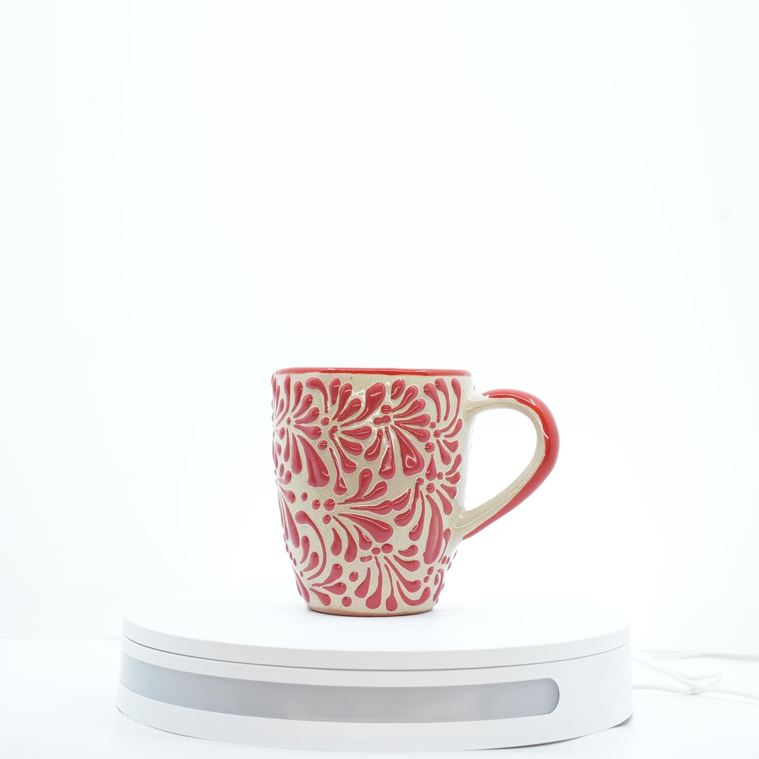 Eternal Bloom Pink on White Mug 3