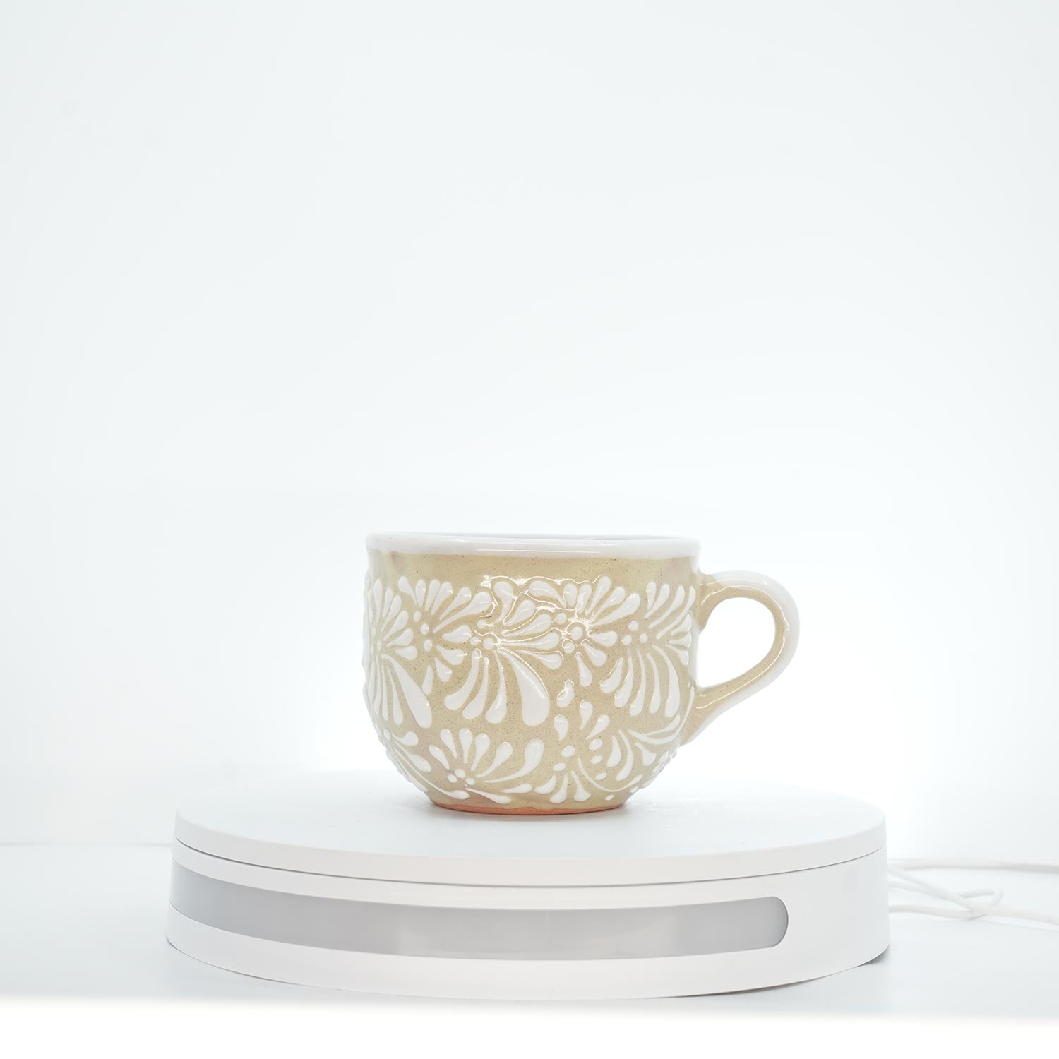 Eternal Bloom White on White Mug