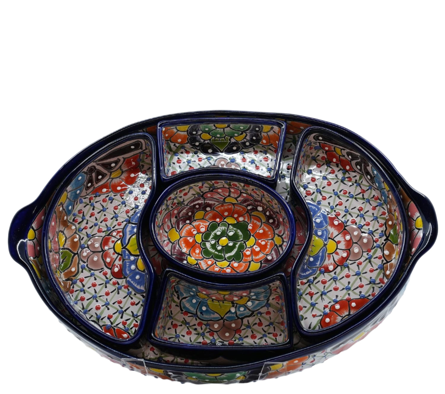 Timeless Multicolored Oval Dip Tray