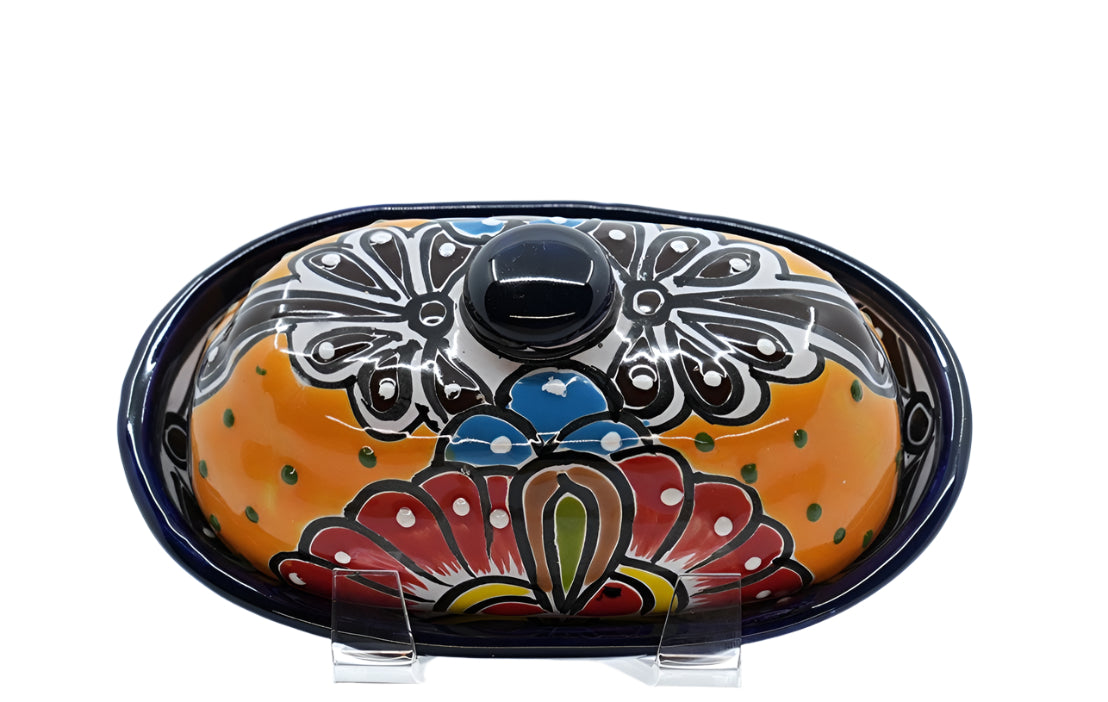 Talavera Fiesta Butter Dish