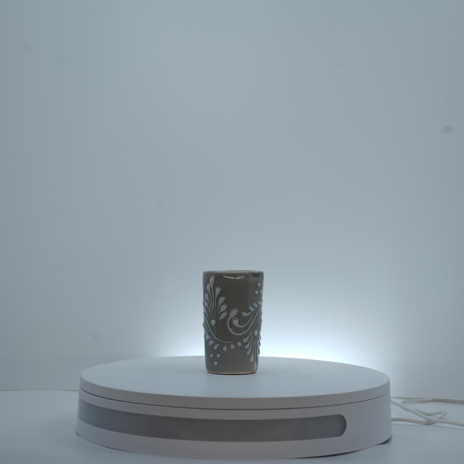 Eternal Bloom White on White Shot Glass