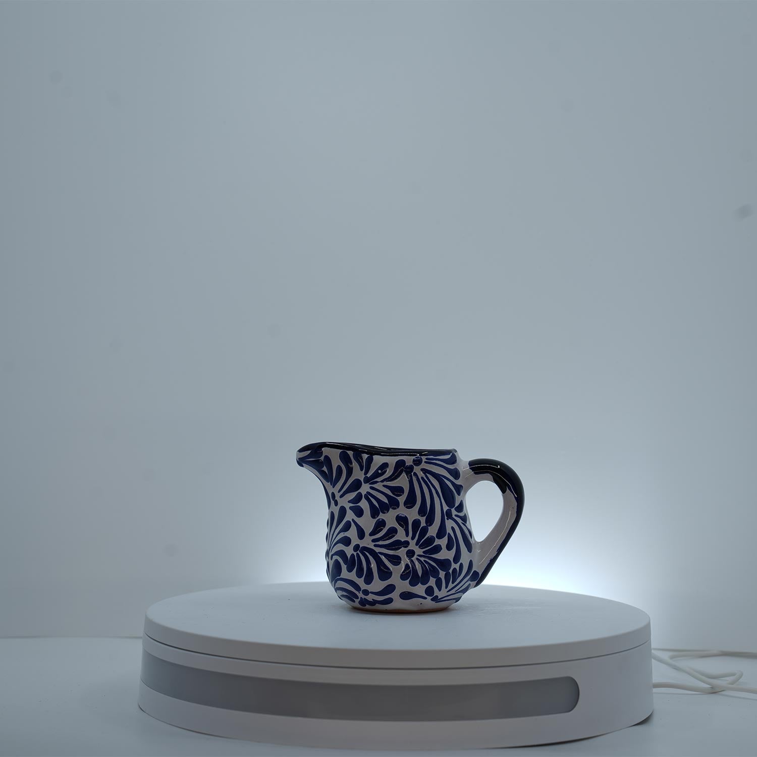 Eternal Bloom Blue on White Cream Dispenser