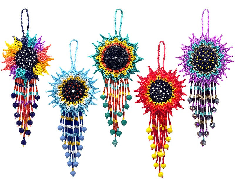 $6.50 ea.  - #0923-SUN All Beaded Sunflower (12 pcs/order)