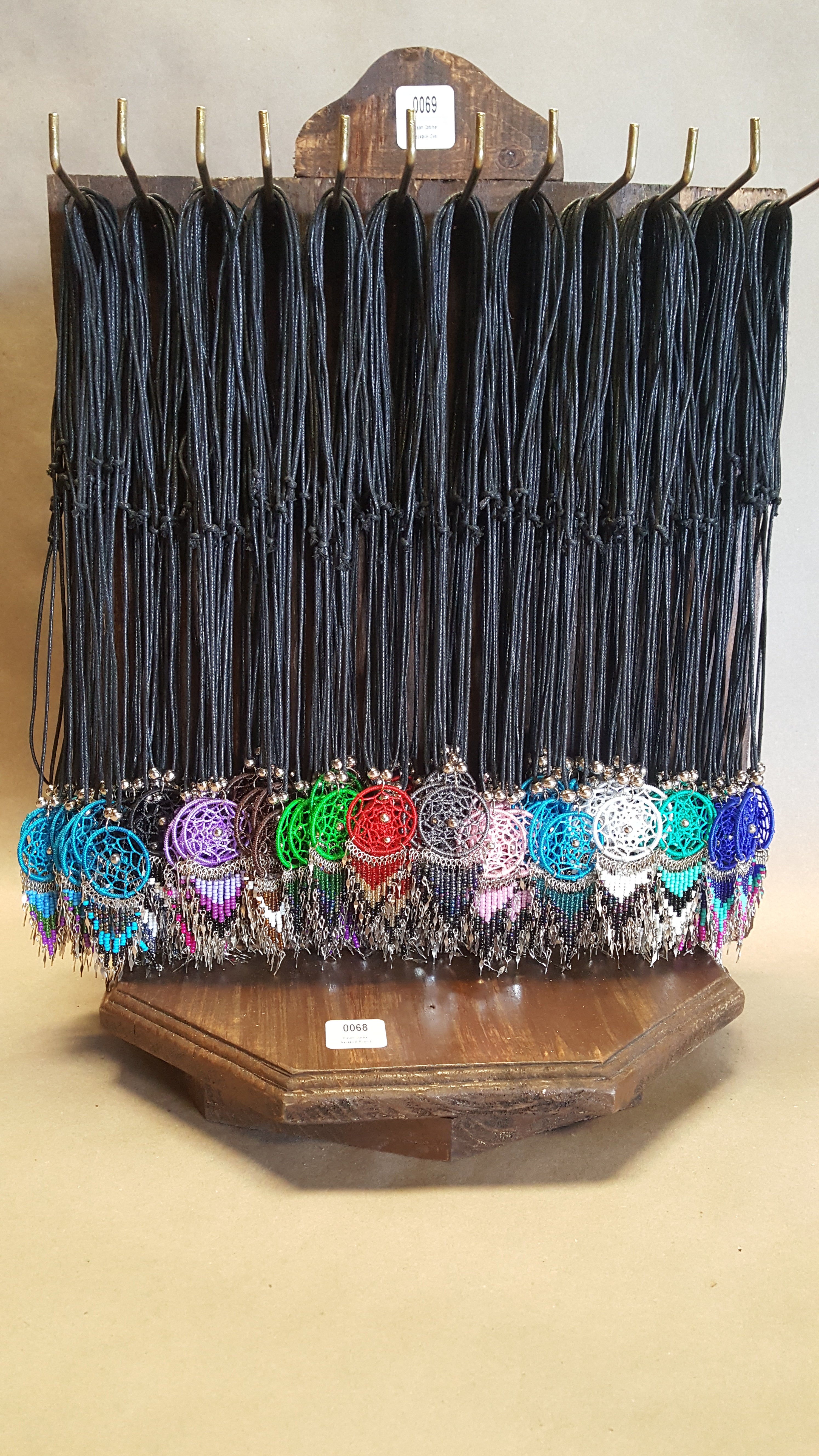 $2.50 ea. #7611-NR Dream Catcher w/Dangles Necklace (12pcs/Order