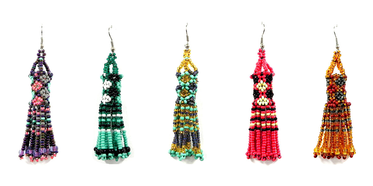 $3.50 ea. #2144 Seed Beaded Chandelier Earrings (12pcs/Order)