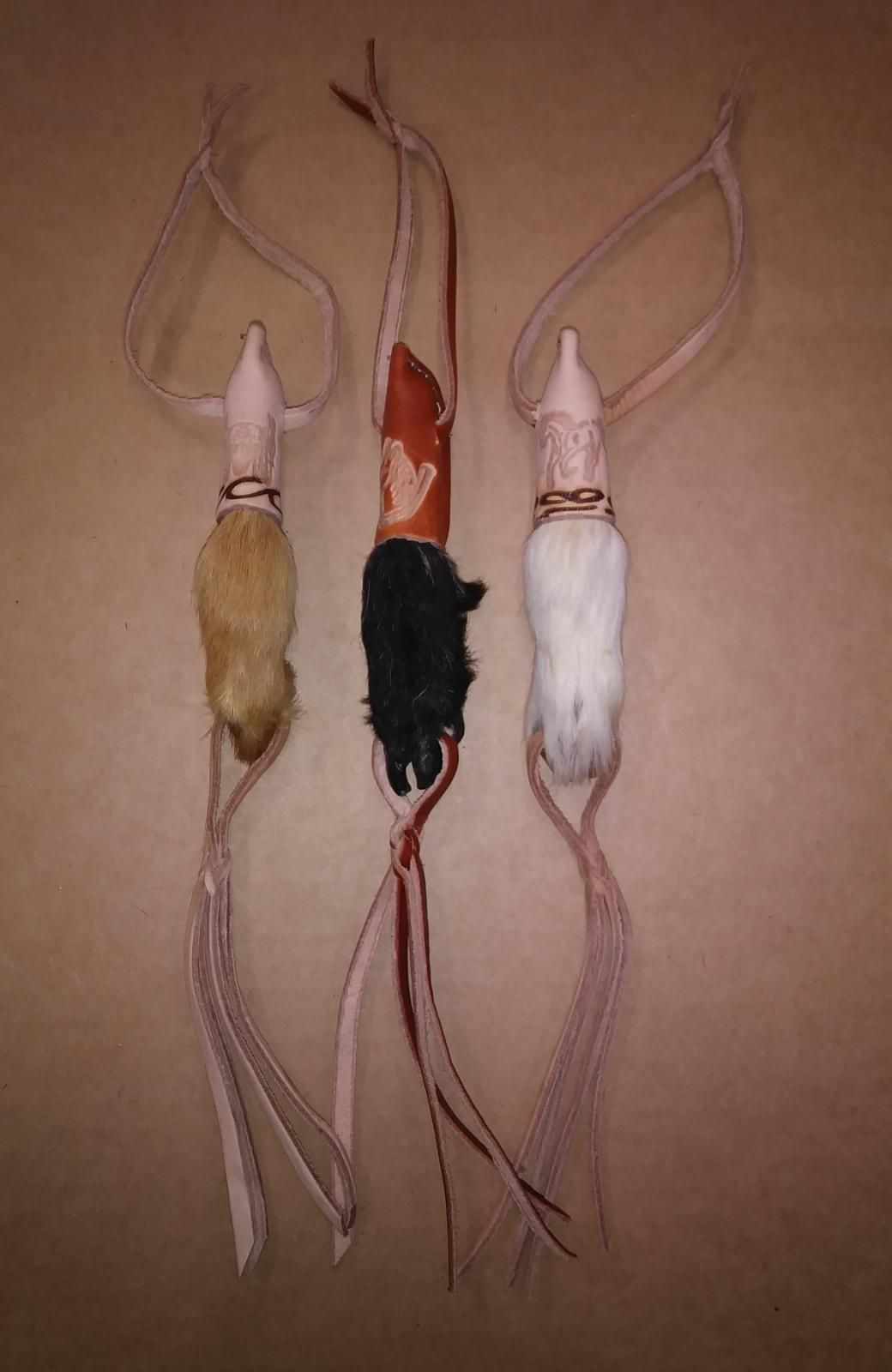 Goat Hooves Leather Rear View Mirror Hanging Ornament