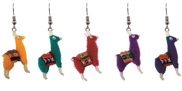 $3 ea. #240926E-LM Llama Earrings (12pcs/Order)