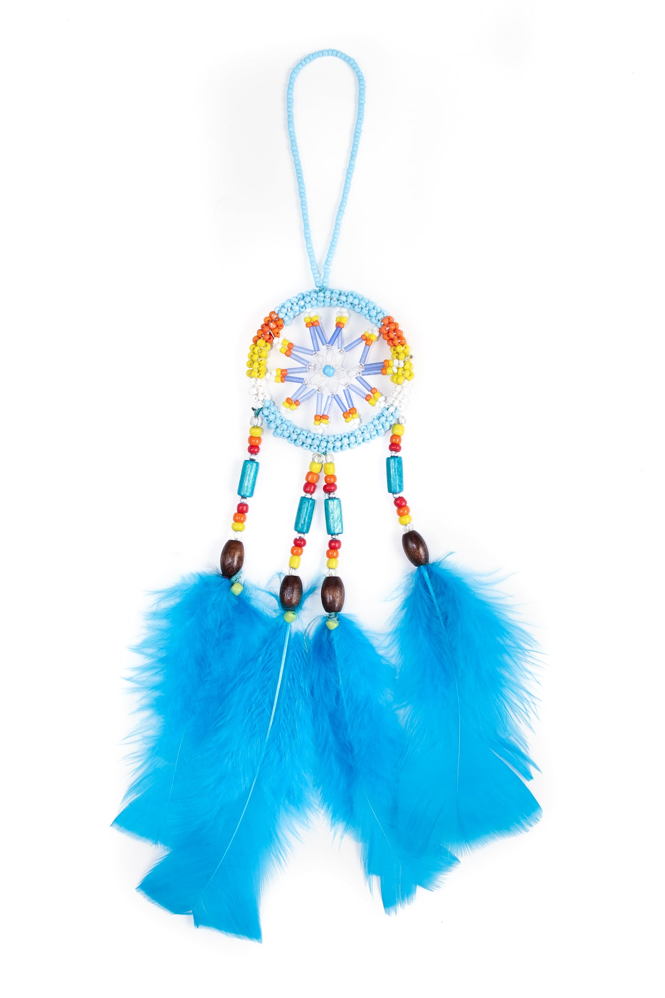 #460/X52S - EQ All Beaded Dream Catcher Ornament (Sold in dozens)