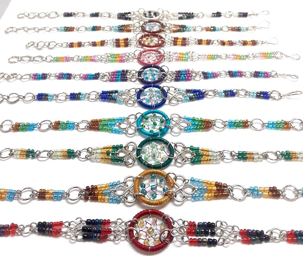 $2.50 ea. #2039 All Beaded Dream Catcher (12pcs/Order)