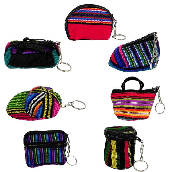 $1.50 ea. #240924- MG Guat Mini Coin Pouch Key Chain (24 pcs/Order)