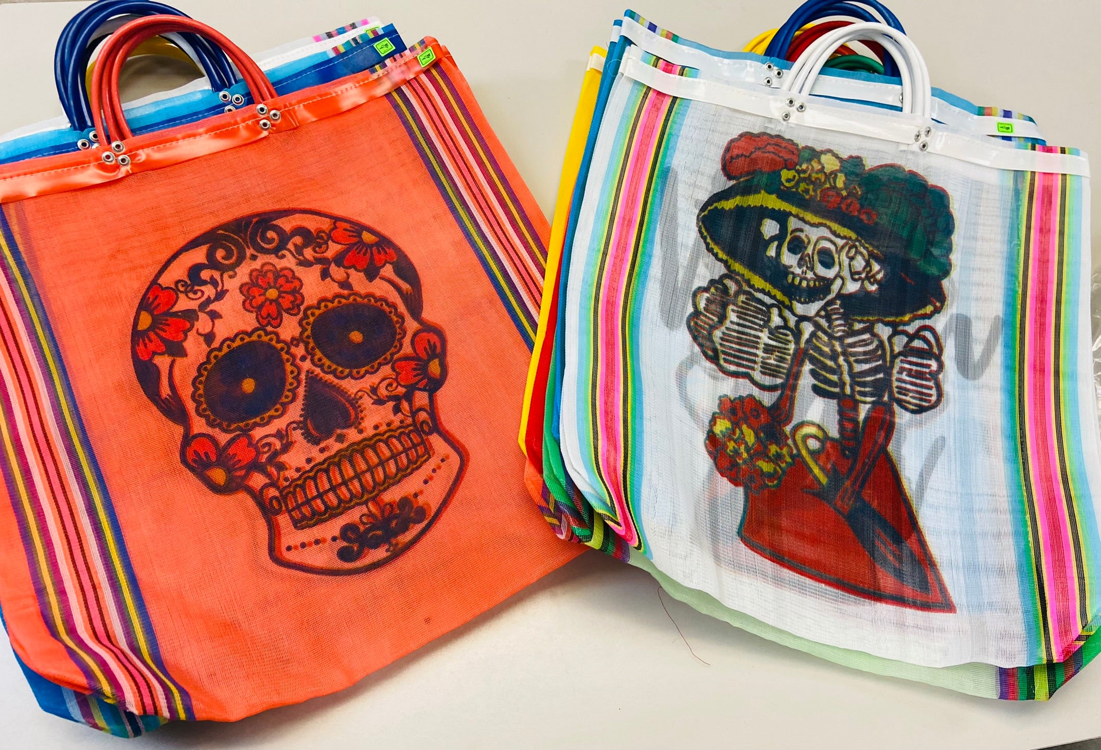 Day of the Dead Mexican Grocery Bag