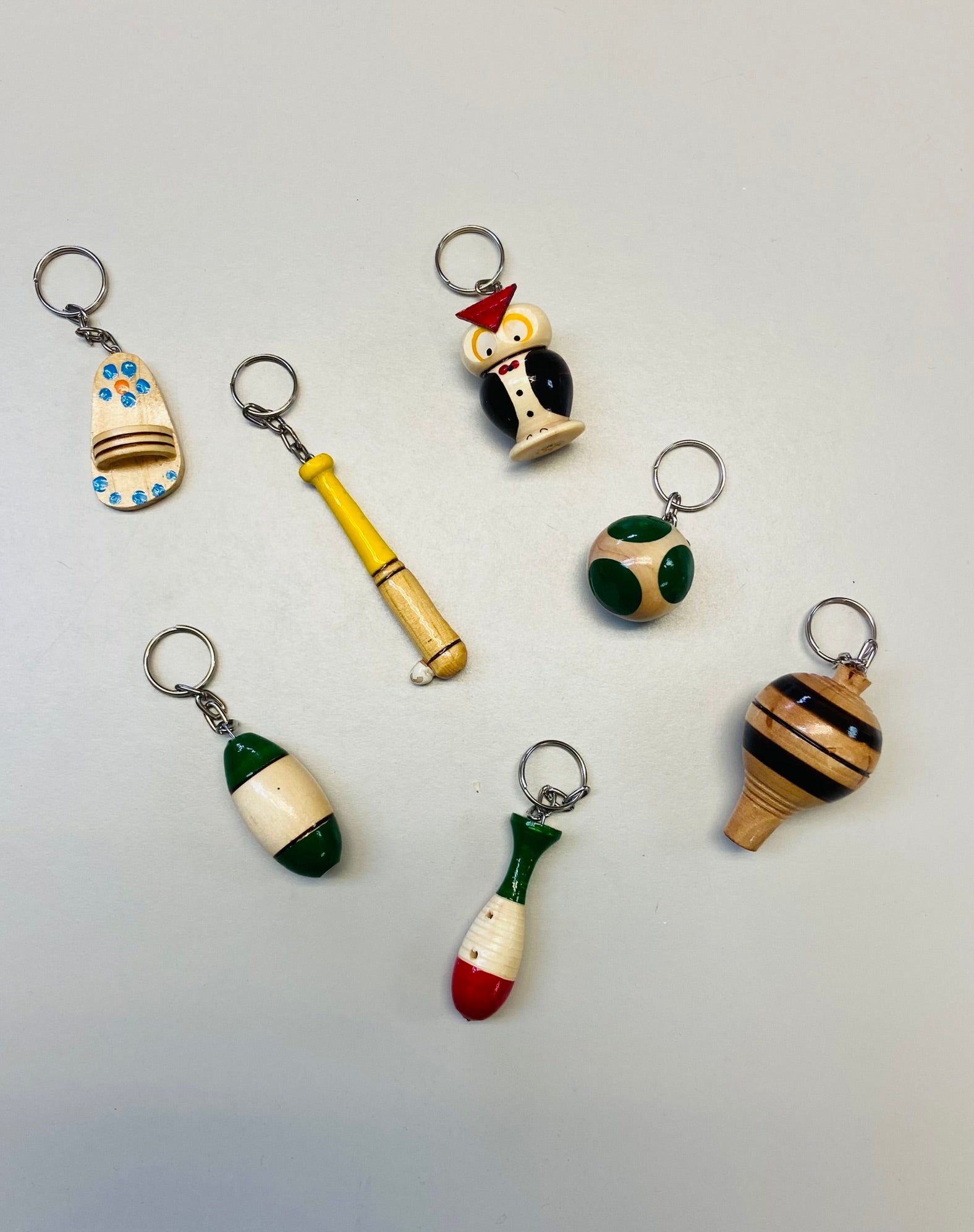 Mexican Wooden Mix Key Chains