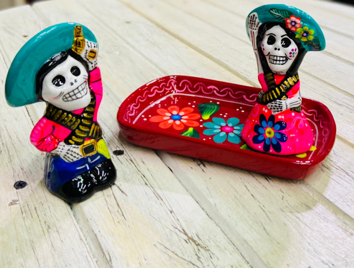 Day of the Dead Soldier Salt & Pepper Shaker