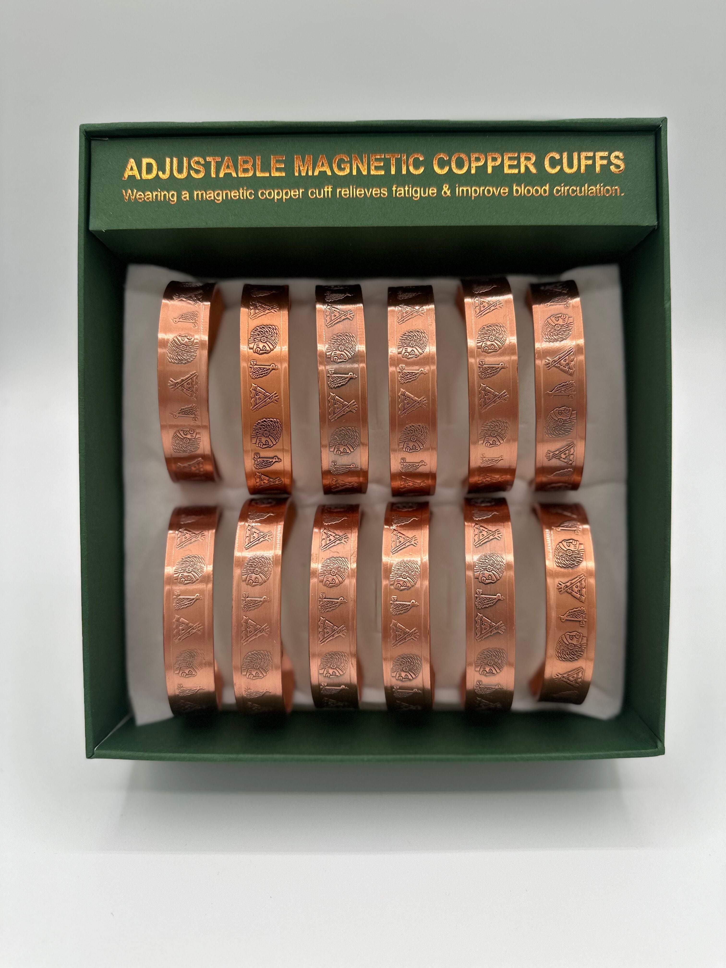 $8 ea. #6190 Copper Magnetic Cuffs/Bracelets (12 pcs/Order)