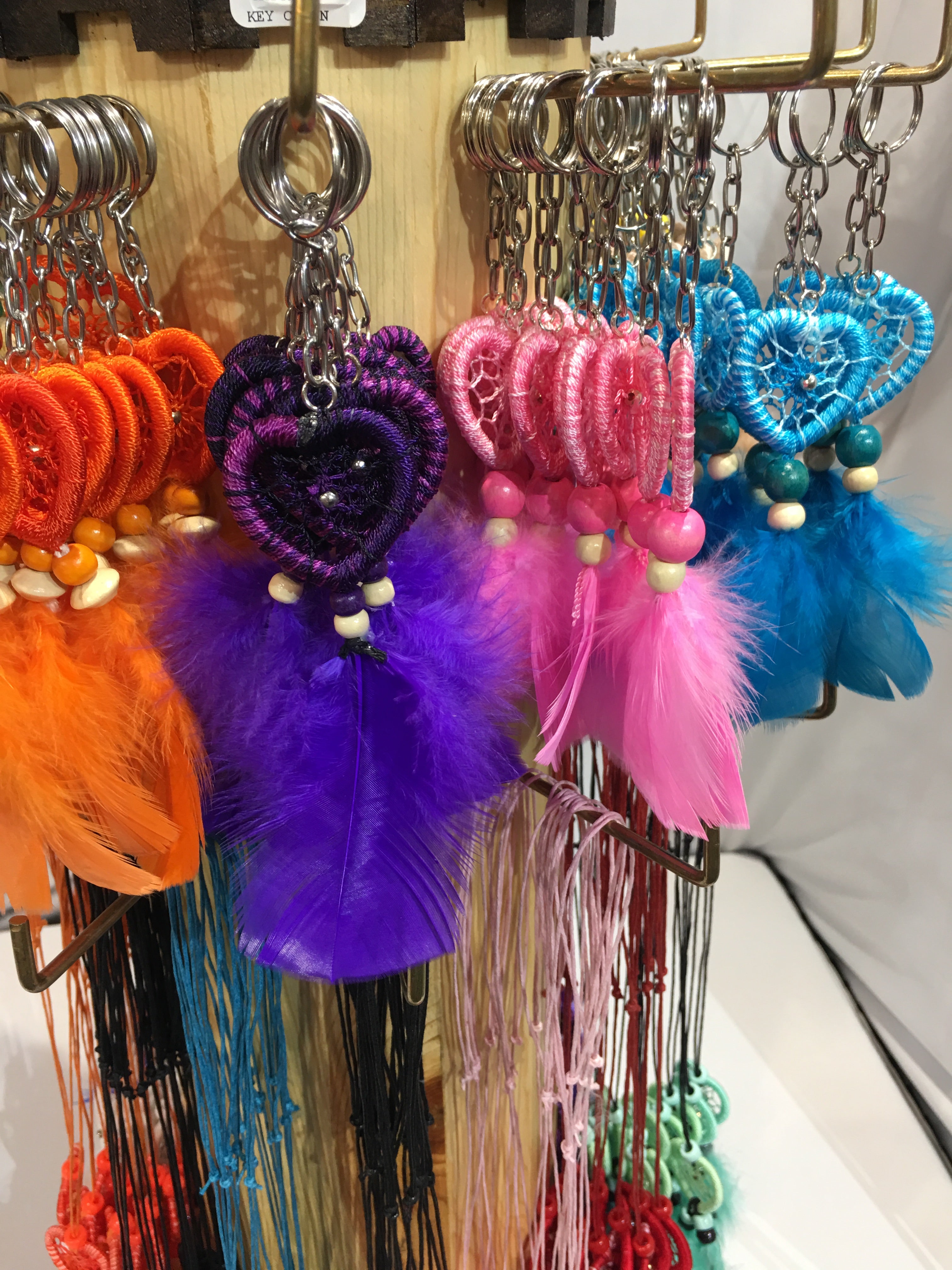 $3 ea. #30112 Heart Dream Catcher Key Chain (12pcs/Order)