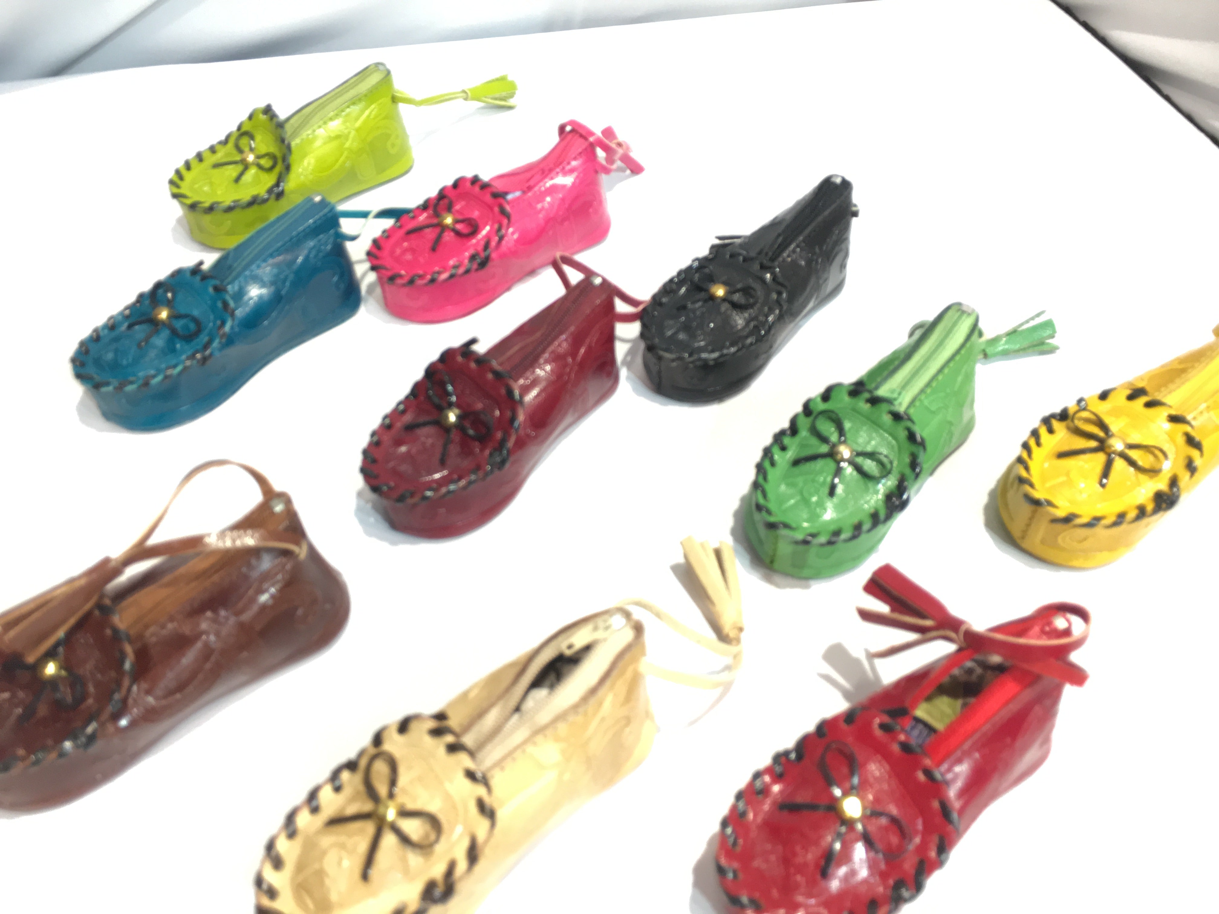 $8 ea. #10411 Tooled Leather Moccasin Coin Purse (12 pcs/Order)