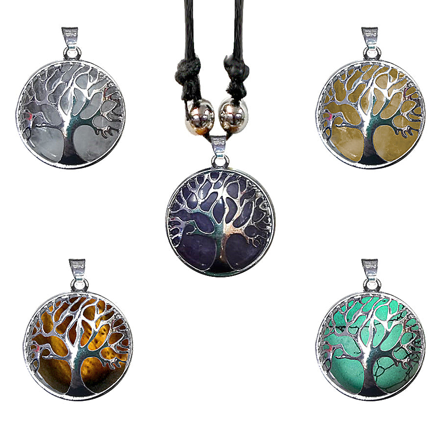 $3.50 ea. #1022N-ToLMSP Metal Overlay ToL Stone Pendant (12pcs/Order)