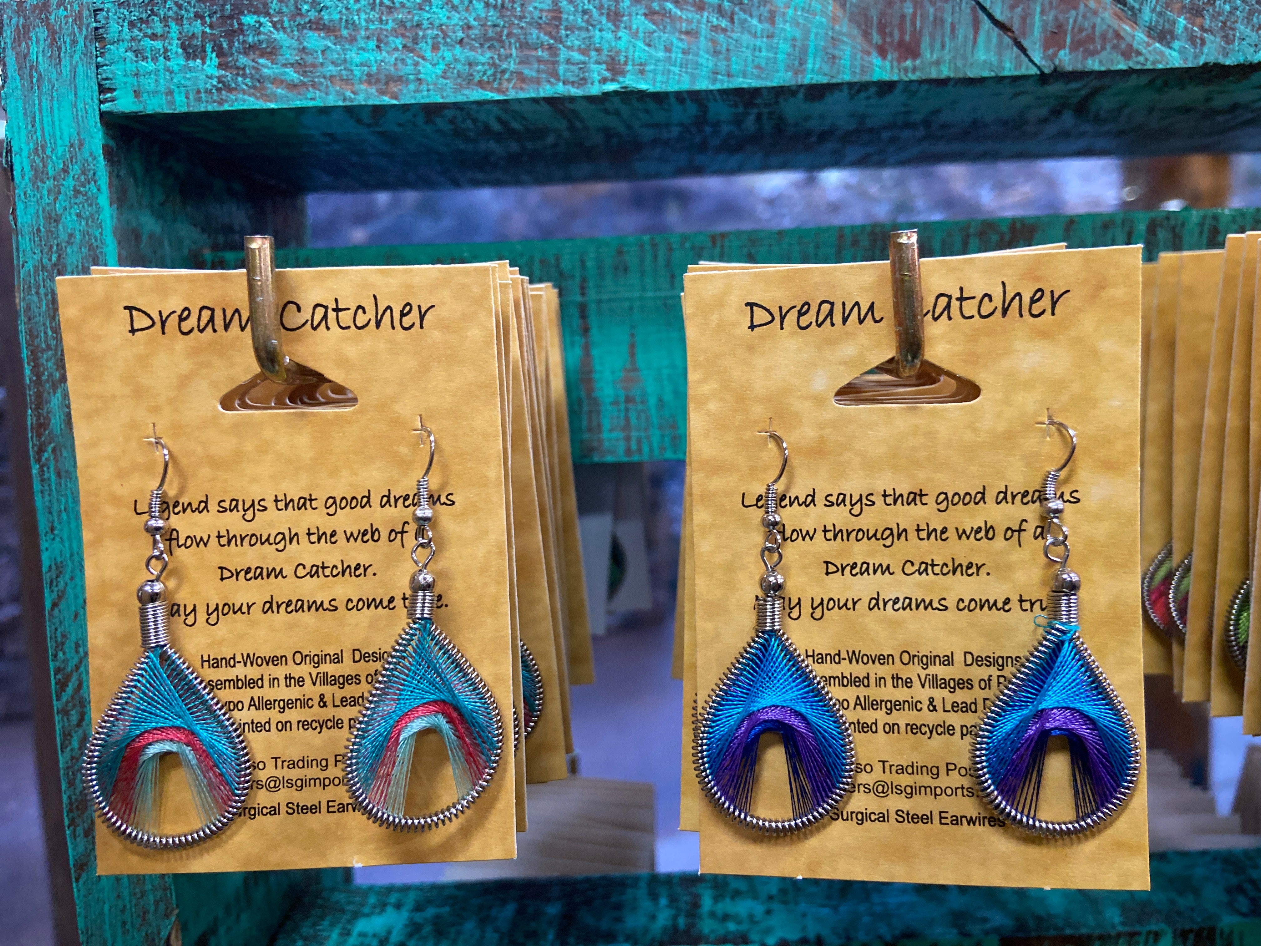 $3 ea. Woven Tear Drop Eye of the Future Earrings (12pcs/Order)