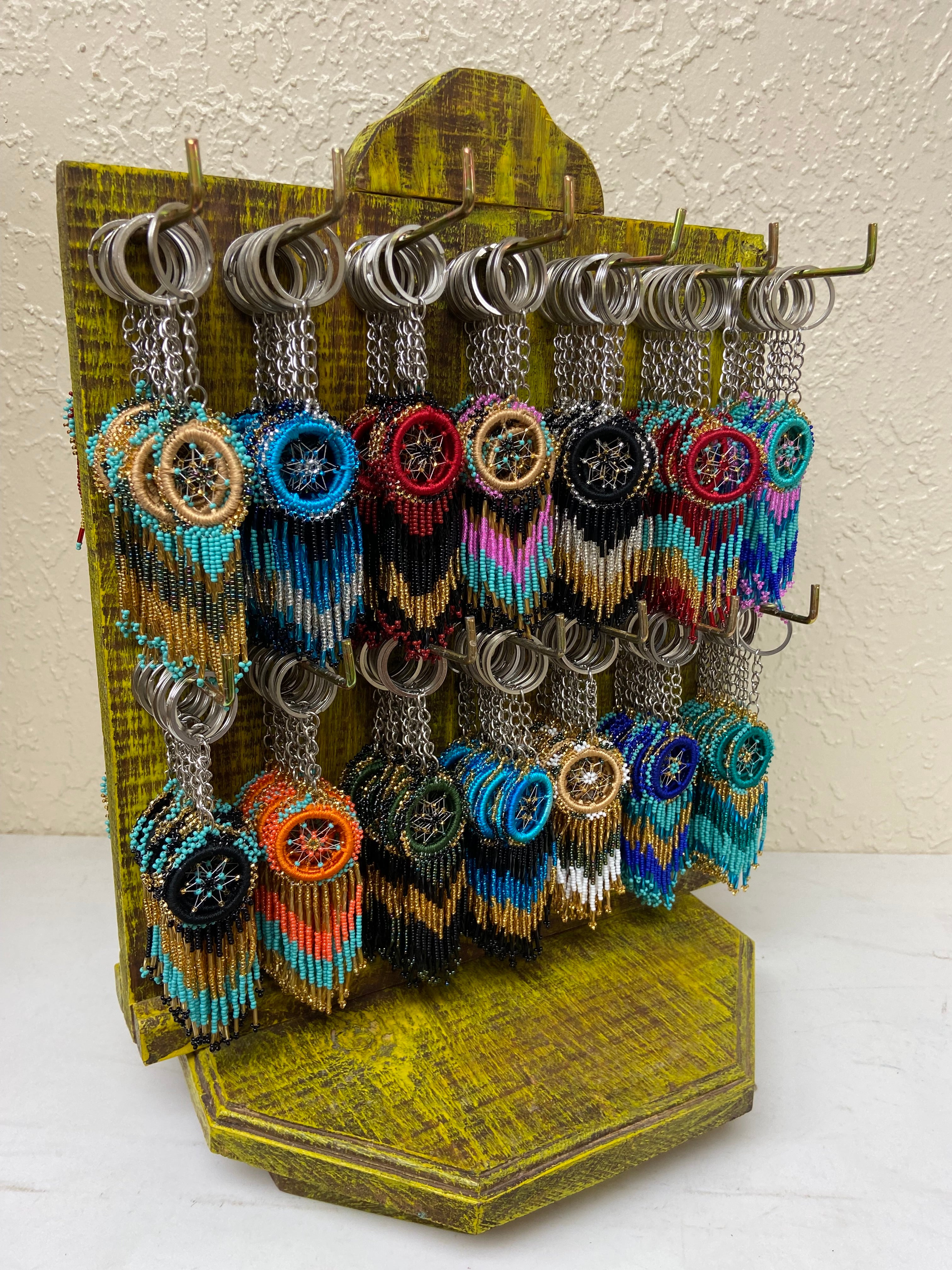 $3.50 ea. #041822-KC Seed Bead Dream Catcher w/Dangles (12pcs