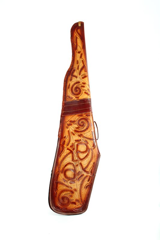 Hand Tooled Leather Riffle Case