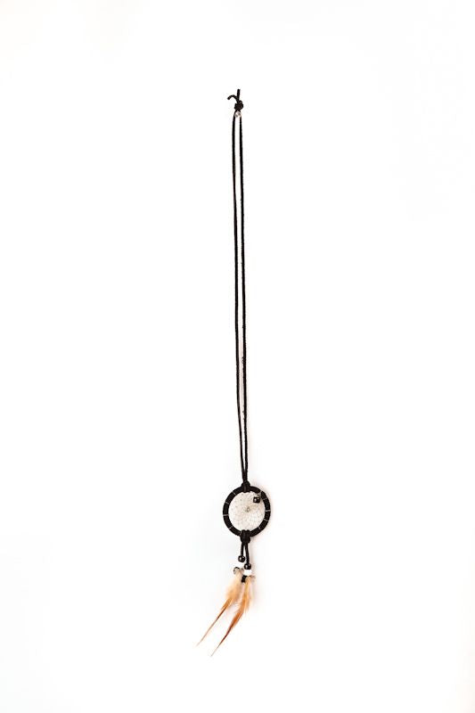 Regular Dream Catcher Necklace with Feather