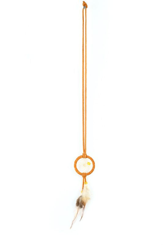 Regular Dream Catcher Necklace with Feather