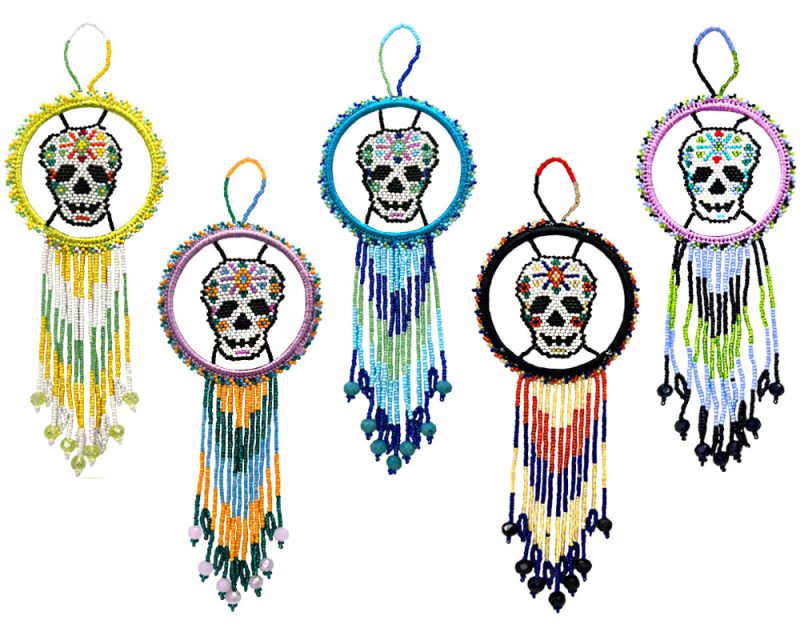 $8.50 ea. #X52GL-DoD 3" Good Luck Day of the Dead Hanging Ornament (12 pcs/order)